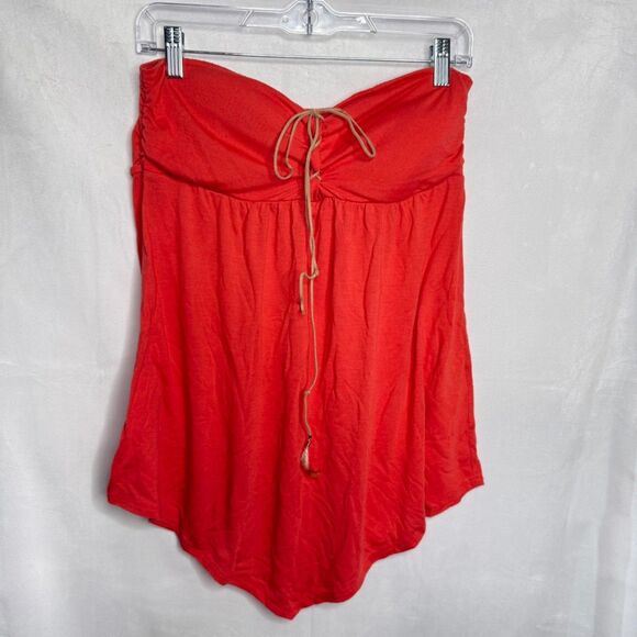 Vintage y2k Bongo Orange Halter Top, Large - Picture 1 of 4